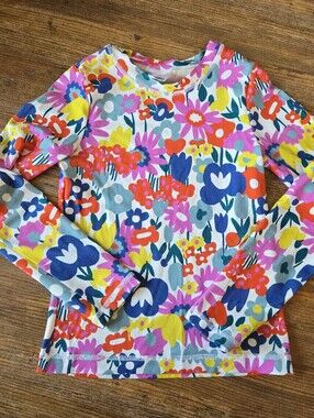 Hanna Andersson Sz. 10 Floral Swim Rashguard - Multicolored, Like New